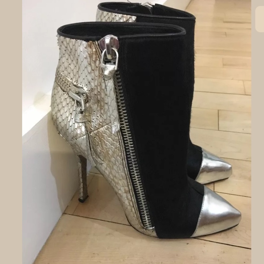 Jean Michel Cazabat Pony Hair Booties 39